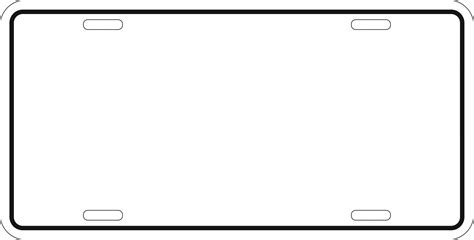 License Plate Vector Template